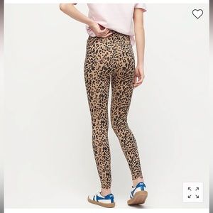J Crew 7/8 high-rise leggings in leopard